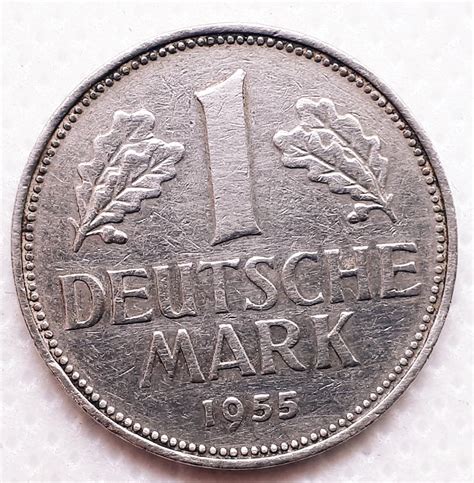 1 deutsche mark 1955|1 deutsche mark 1955 value.